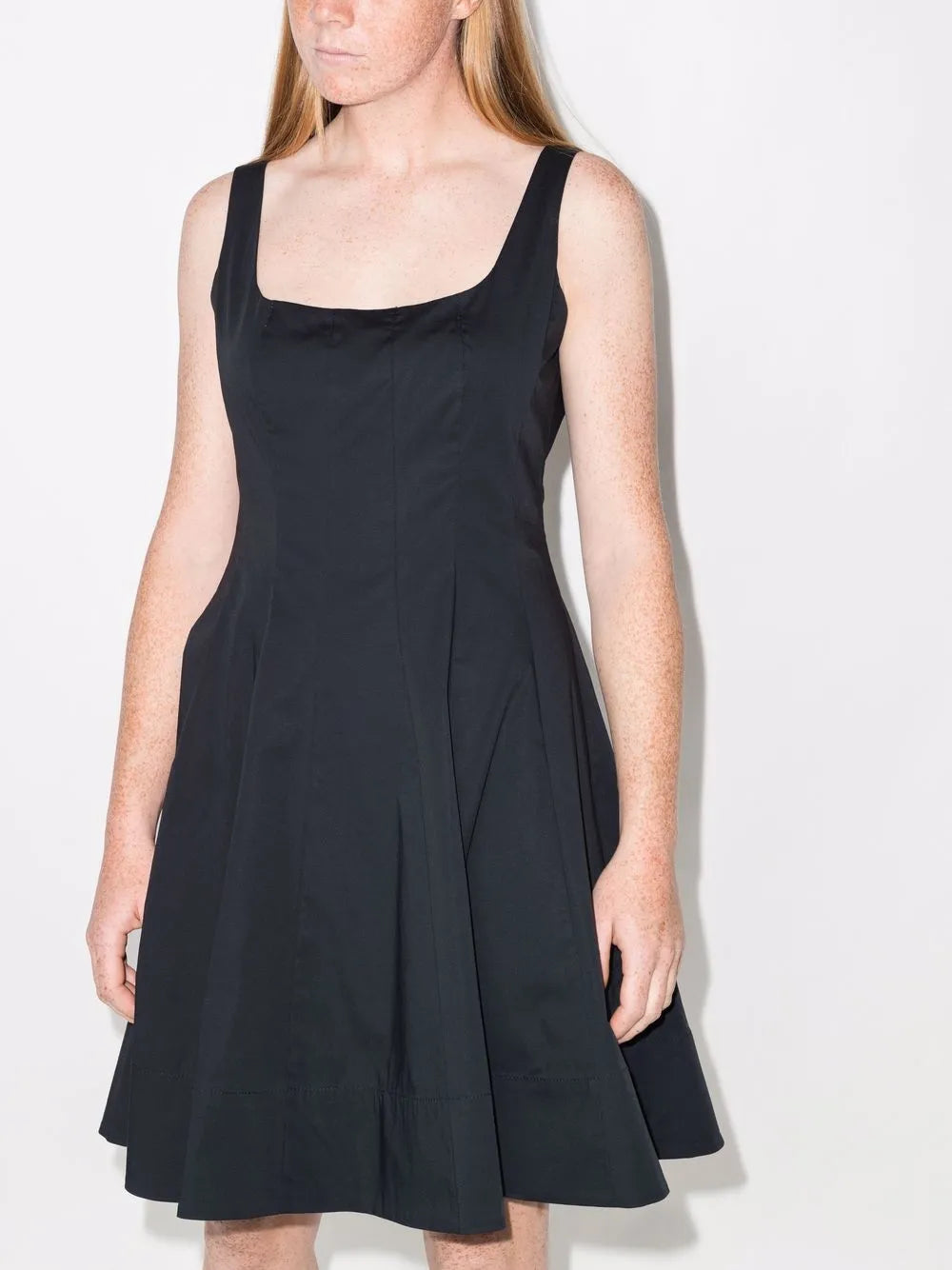 Mini Wells Square-Neck Dress