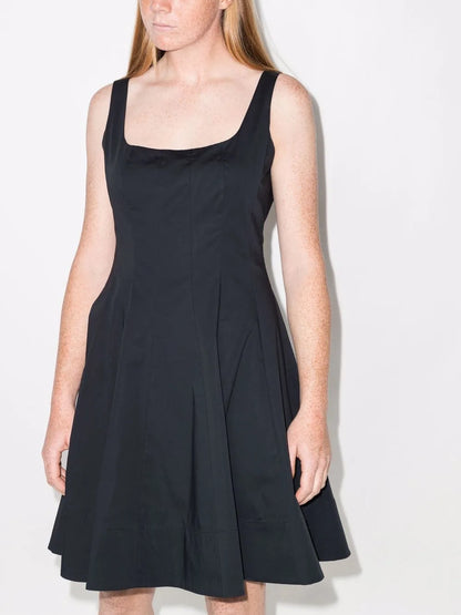 Mini Wells Square-Neck Dress