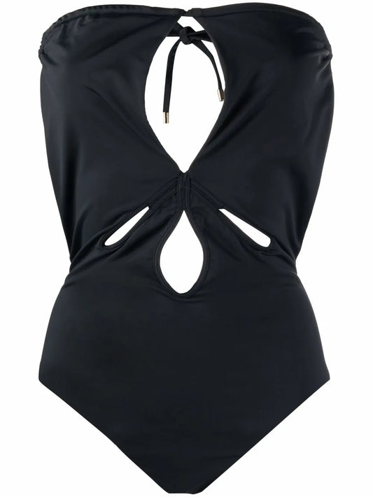 Cut-Out Strapless Swimsuit