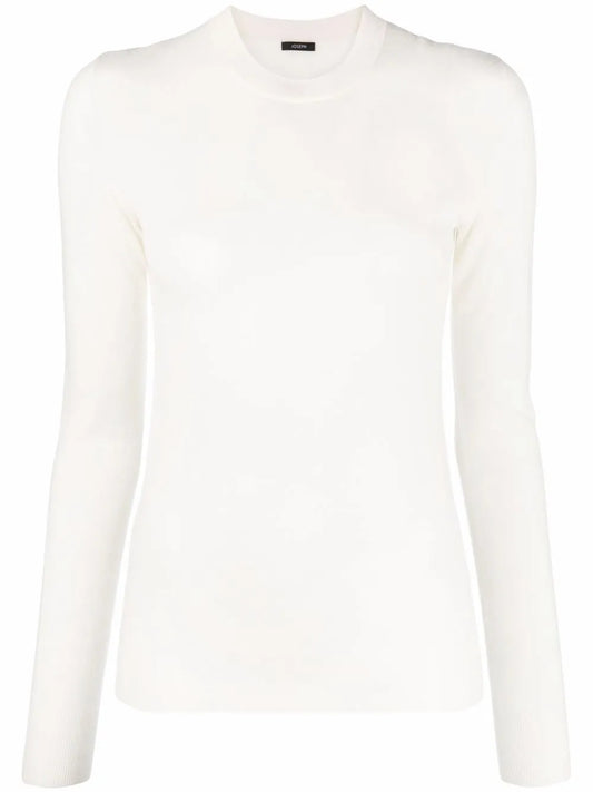 Round-Neck Knitted Top