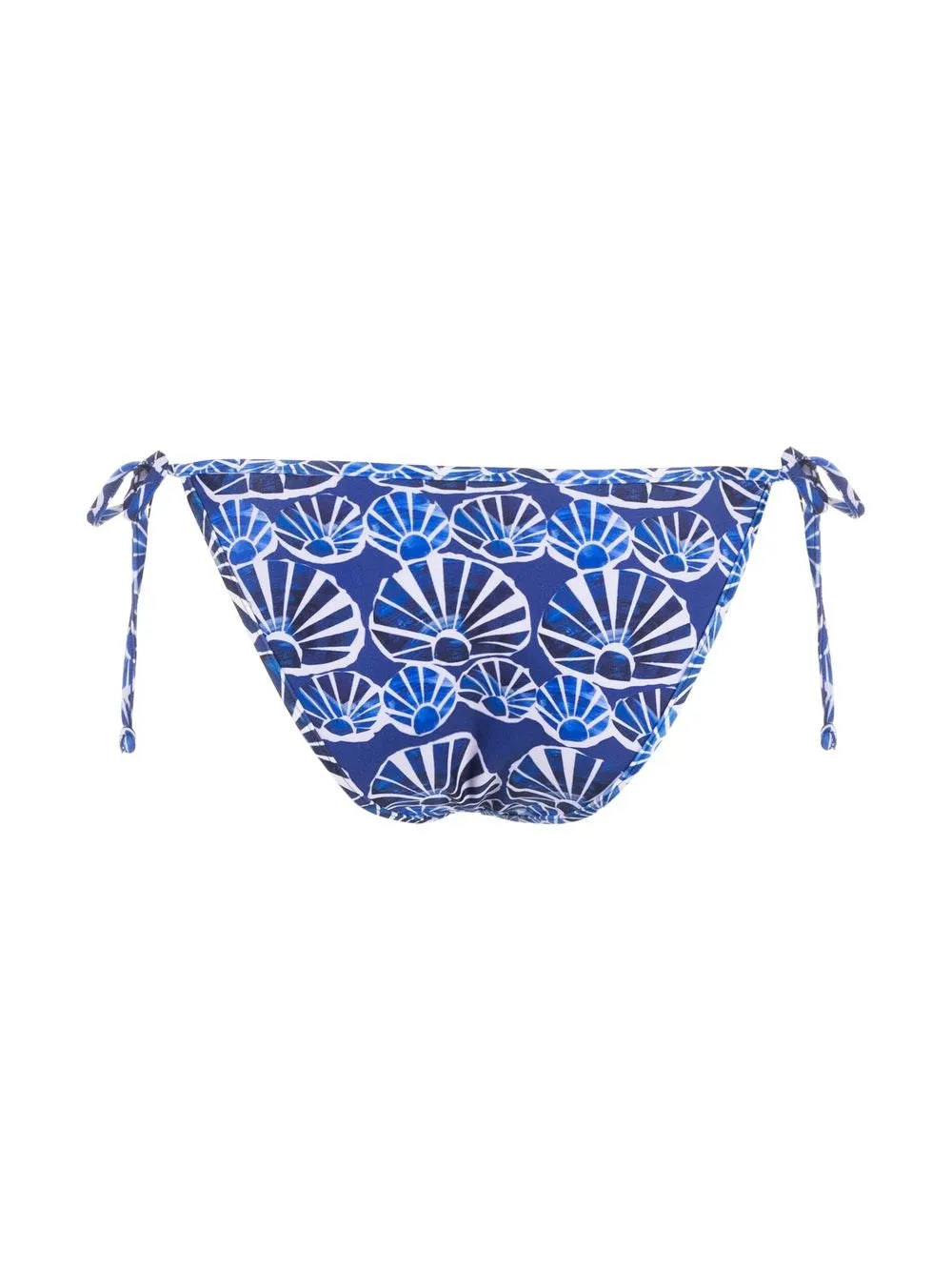 Graphic-Print String Bikini Bottoms