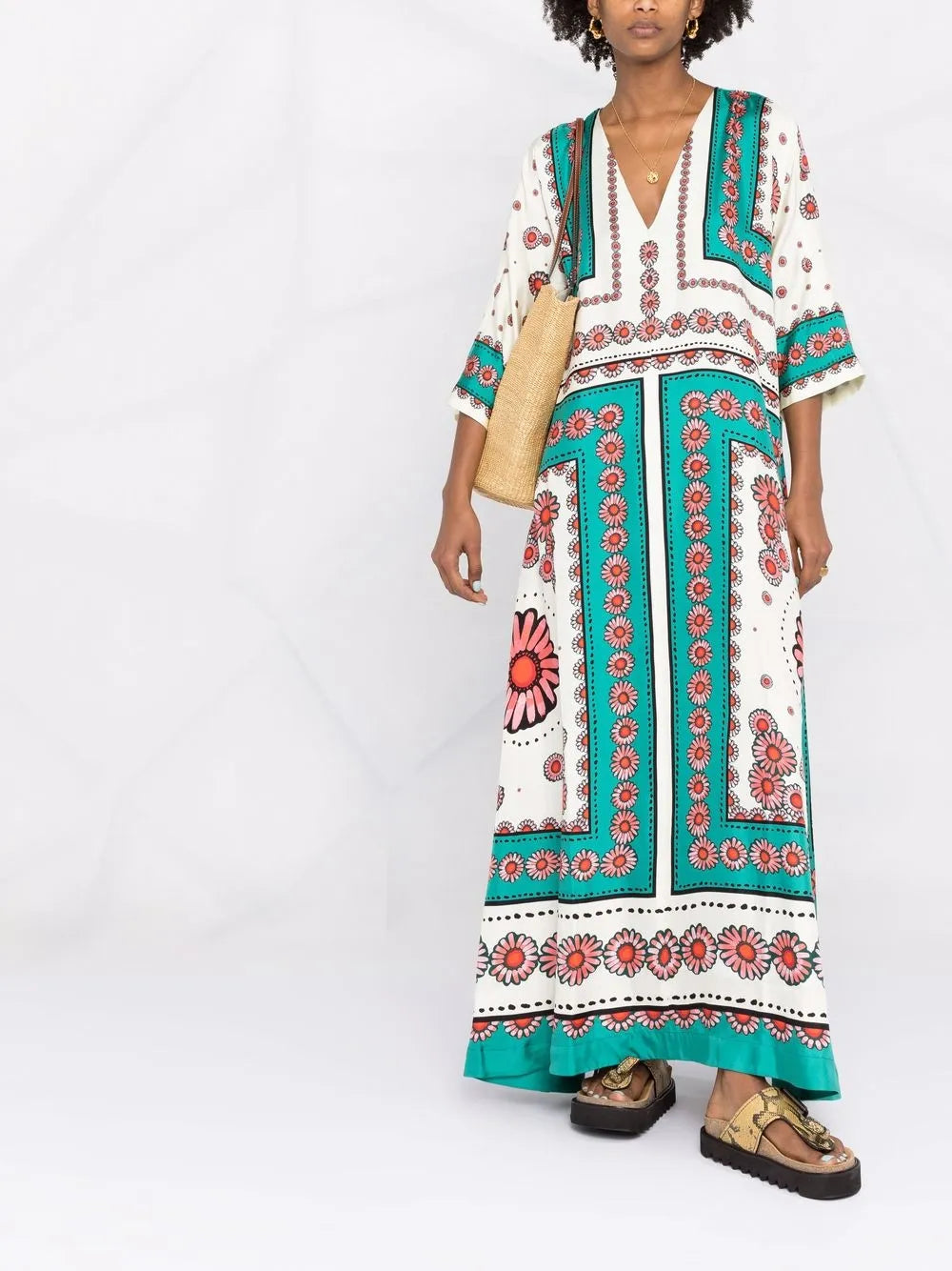 Muumuu Floral-Print Dress