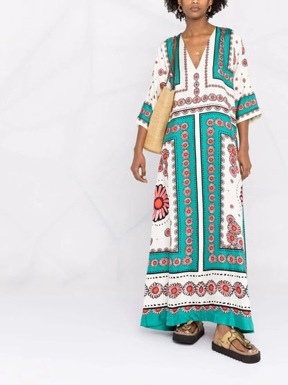Muumuu Floral-Print Dress