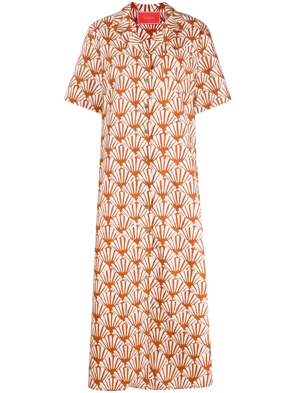 Ventaglio-Print Bowling Dress
