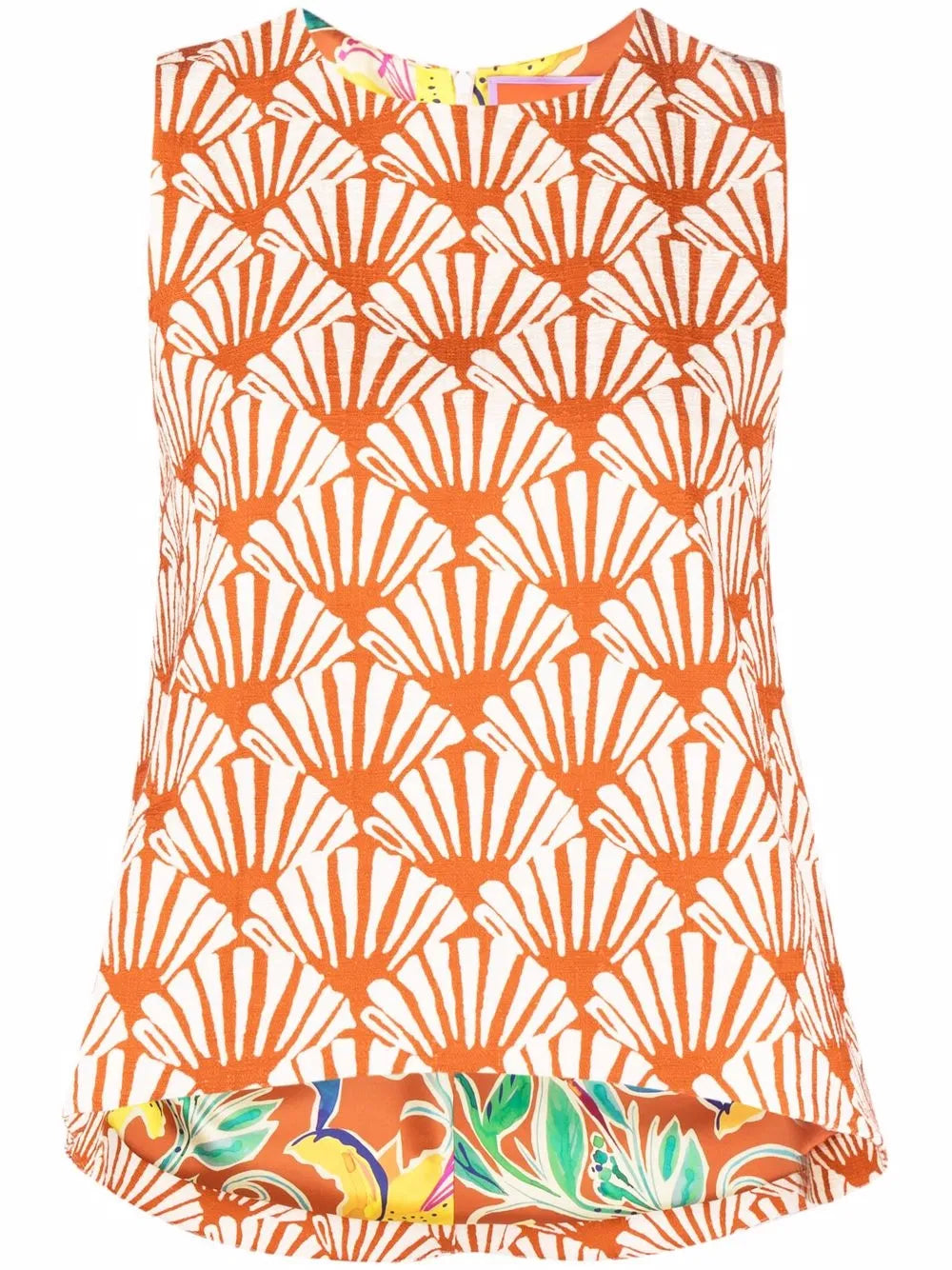 La Scala Shell-Print Top