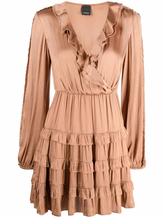 Ruffle Detail Mini Dress