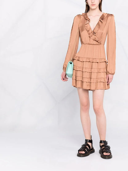 Ruffle Detail Mini Dress