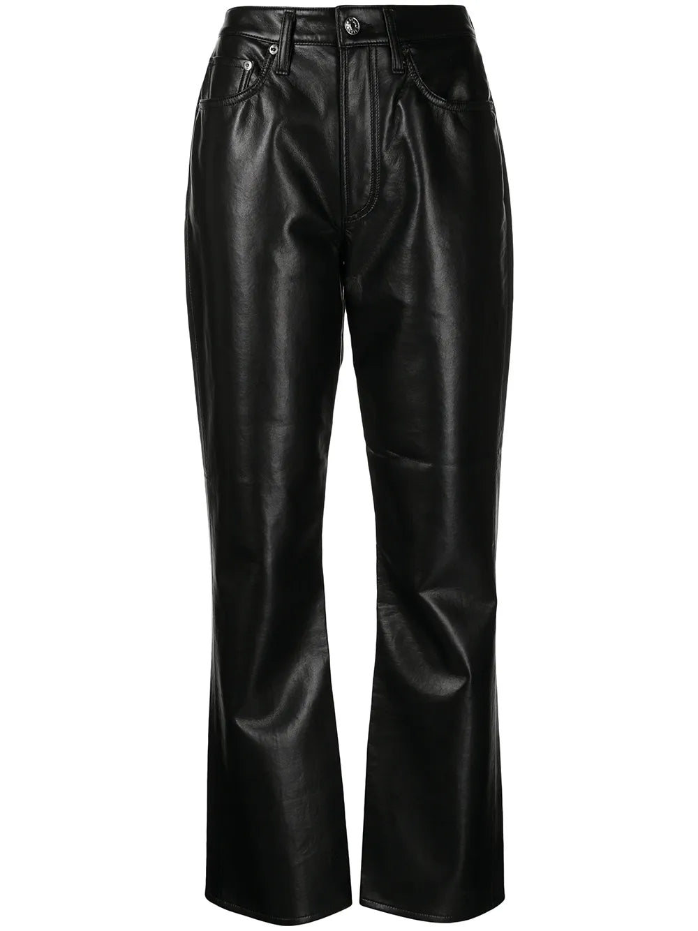 High-Waisted Flared Trousers