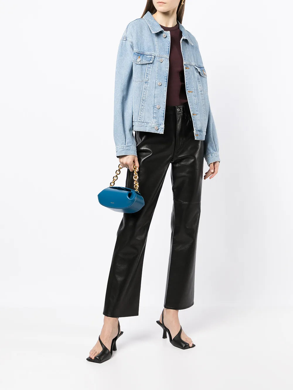 High-Waisted Flared Trousers