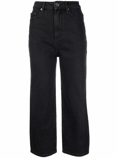 Straight-Leg Cropped Jeans