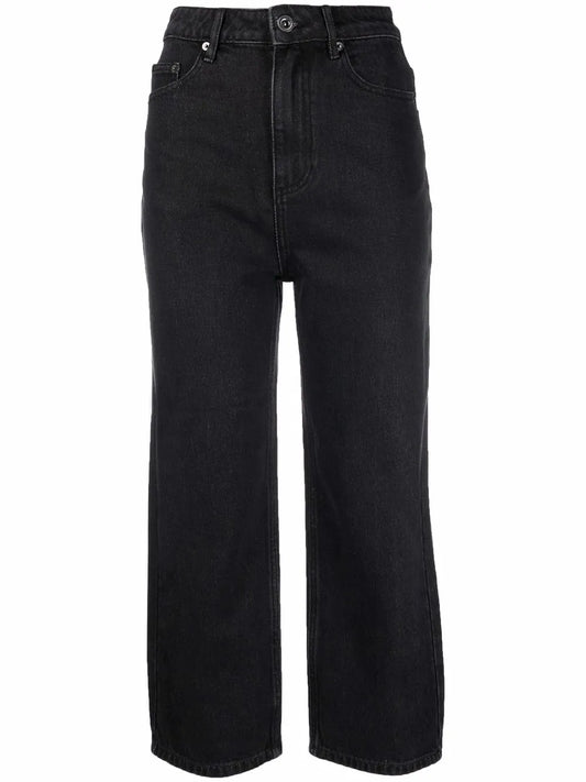 Straight-Leg Cropped Jeans