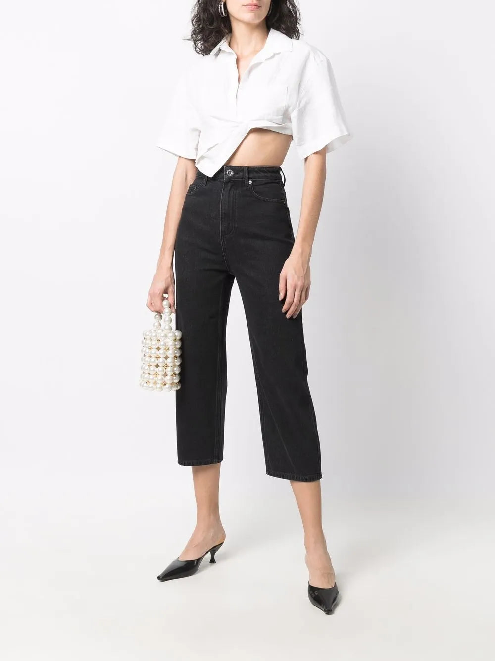 Straight-Leg Cropped Jeans