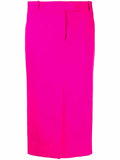 Slit-Detail Pencil Skirt