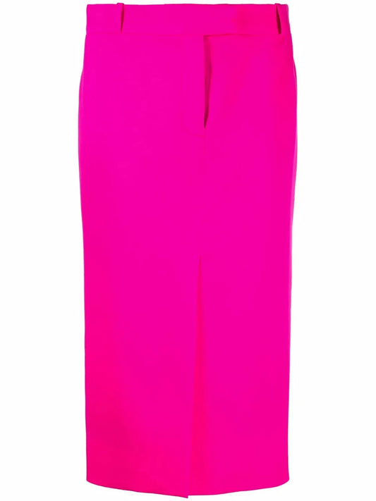 Slit-Detail Pencil Skirt