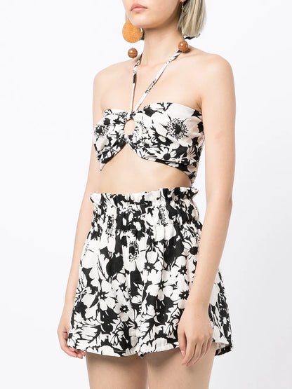 Cyprus Caronia Floral-Print Bralette Top