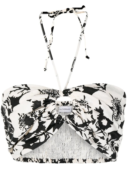 Cyprus Caronia Floral-Print Bralette Top