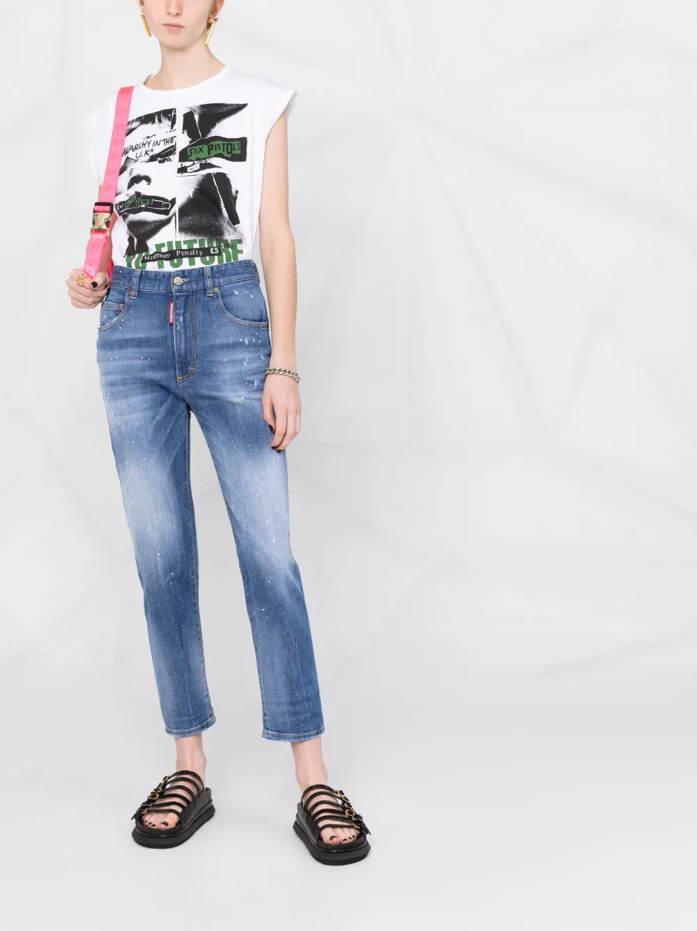 High-Rise Cropped Jeans