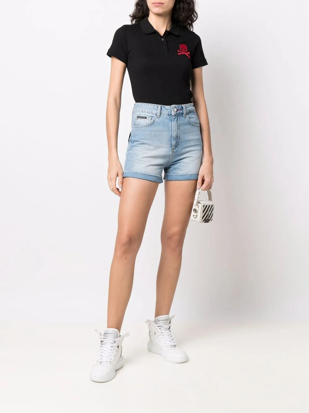 Skull-Patch Polo Shirt