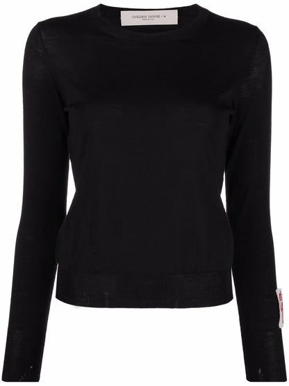 Logo-Patch Wool Jumper