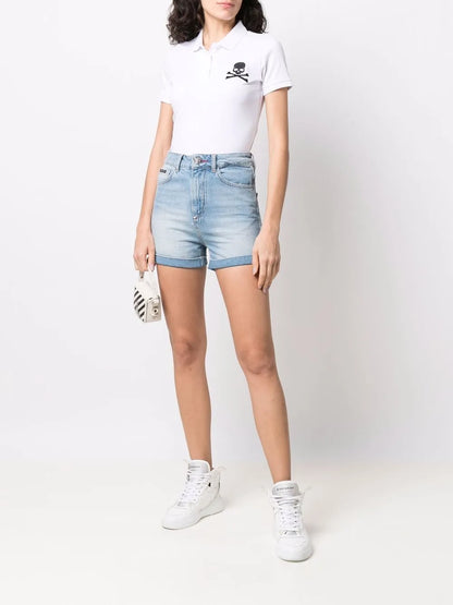 Skull-Patch Polo Shirt