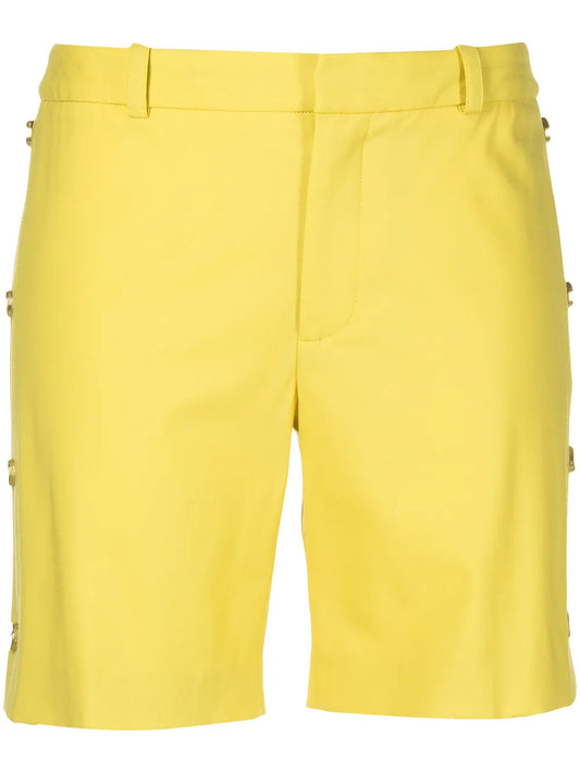 Side-Button Tailored Shorts