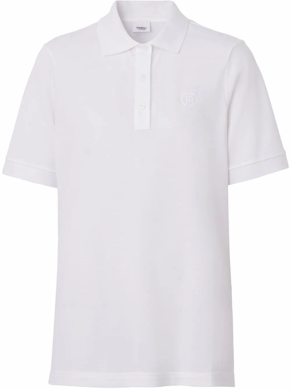Tb Monogram Cotton Polo Shirt