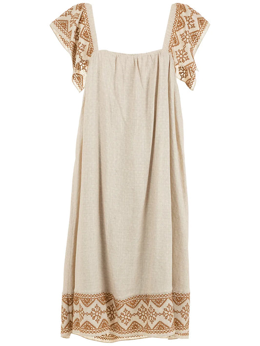 Intarsia-Print Dress