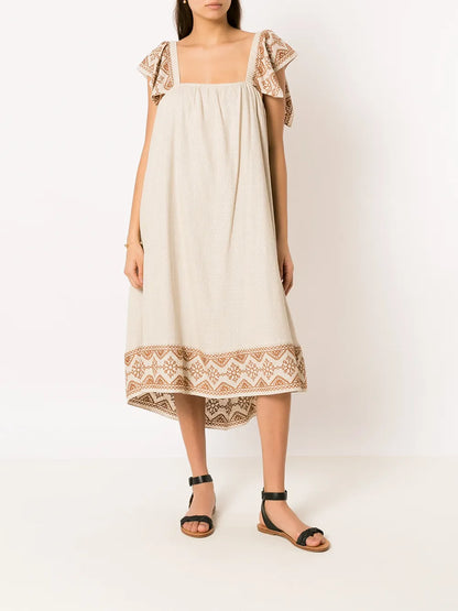 Intarsia-Print Dress