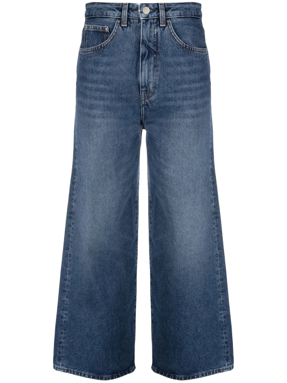 Organic Cotton Cropped Flared Jeans