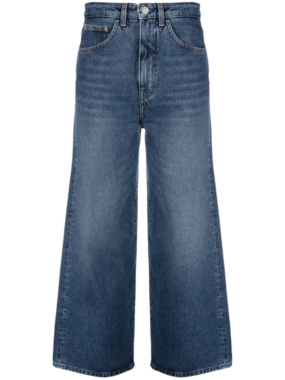 Organic Cotton Cropped Flared Jeans