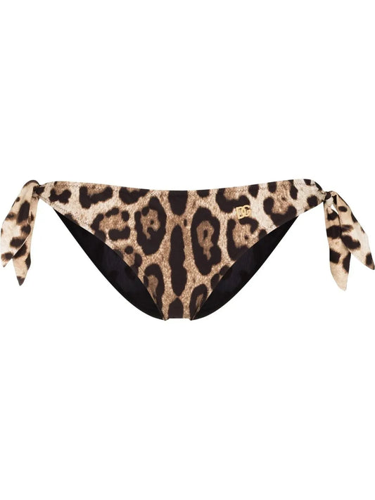 Leopard-Print Bikini Bottoms