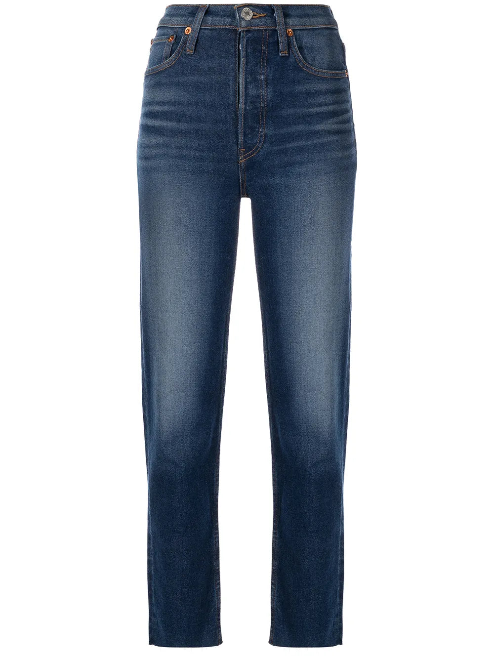 Stove Pipe High-Rise Jeans