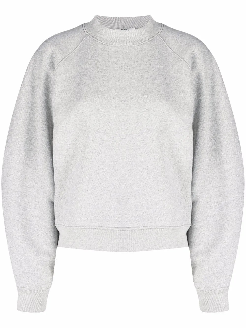 Mock-Neck Cotton Sweatshirt