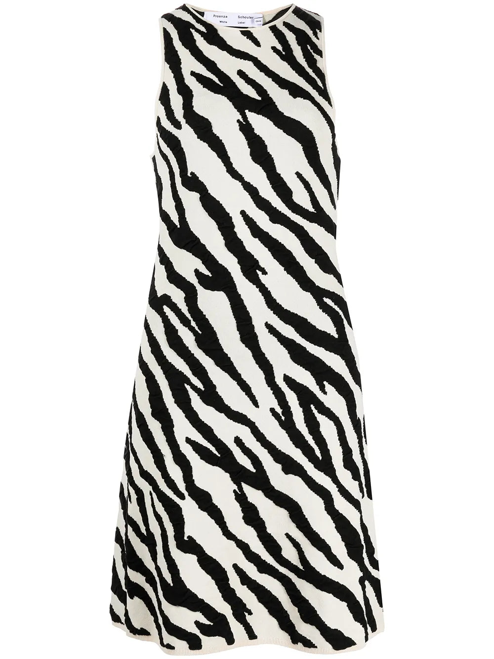 Tiger-Print Knit Mini Dress