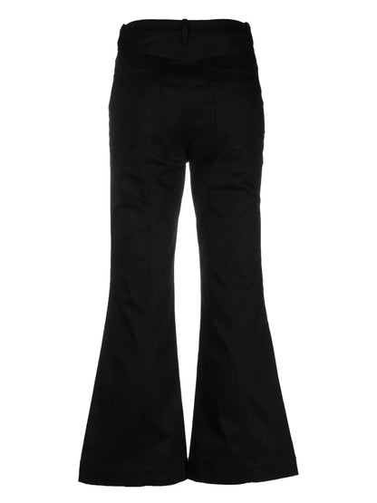 Cropped Flared Trousers