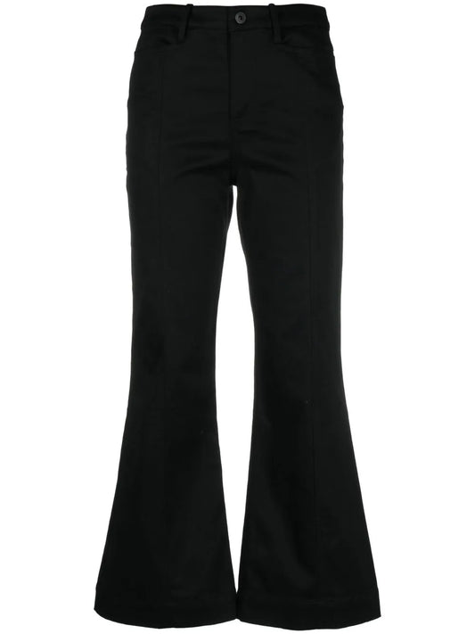 Cropped Flared Trousers