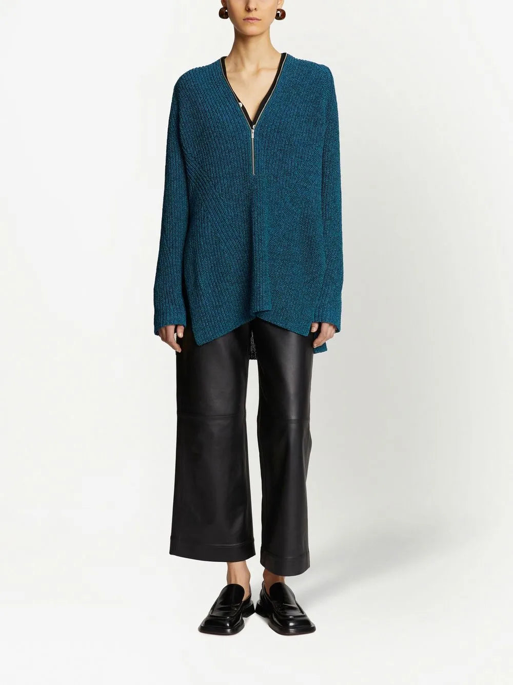 Chunky Knit Zip Top