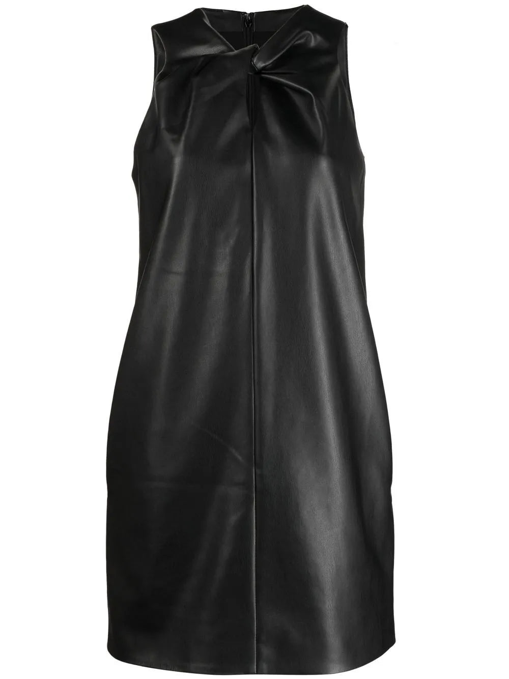 Twist-Front Sleeveless Dress