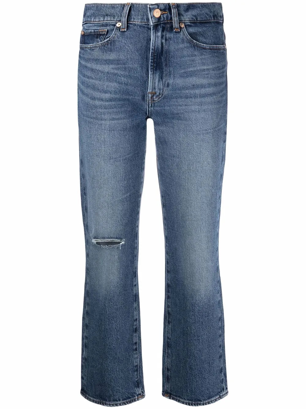 High-Rise Cropped Logan Jeans