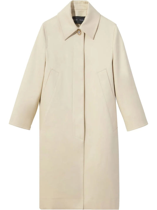Single-Breasted Cotton Coat