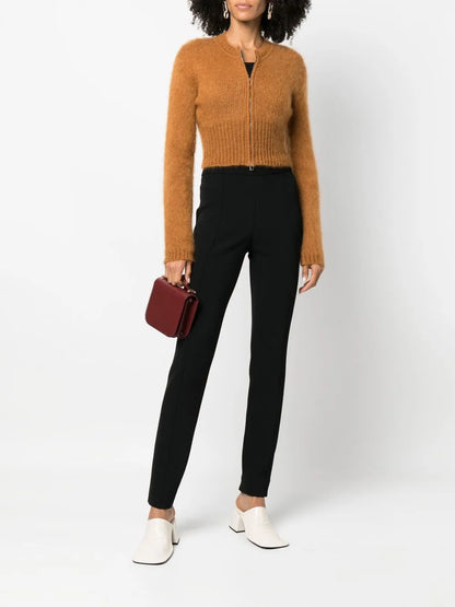 Bi-Stretch Crepe Slim Trousers