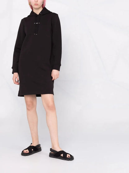 Logo-Print Hoodie Short Dress