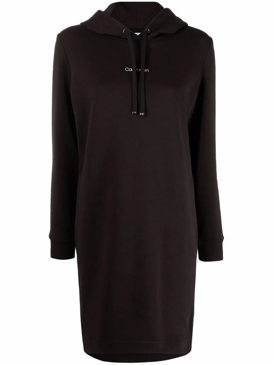 Logo-Print Hoodie Short Dress
