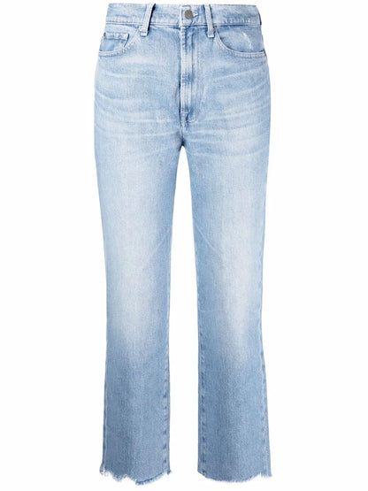 High-Rise Cropped Logan Jeans