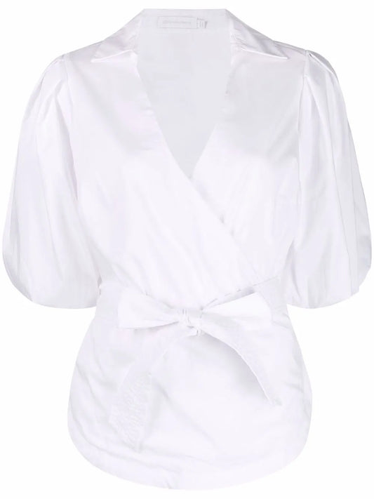 V-Neck Wrap Blouse