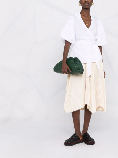 V-Neck Wrap Blouse