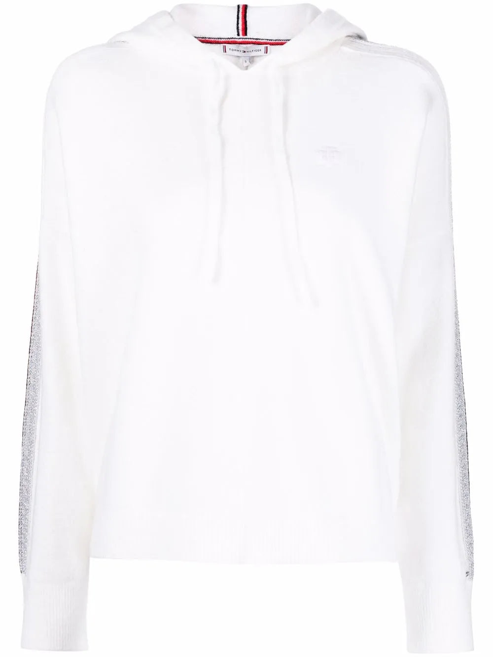 Side-Stripe Knitted Hoodie