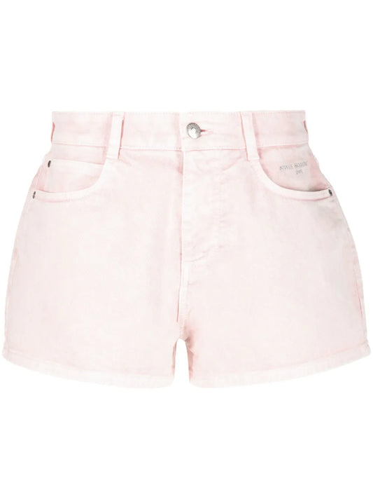 Embroidered-Logo Mid-Rise Shorts
