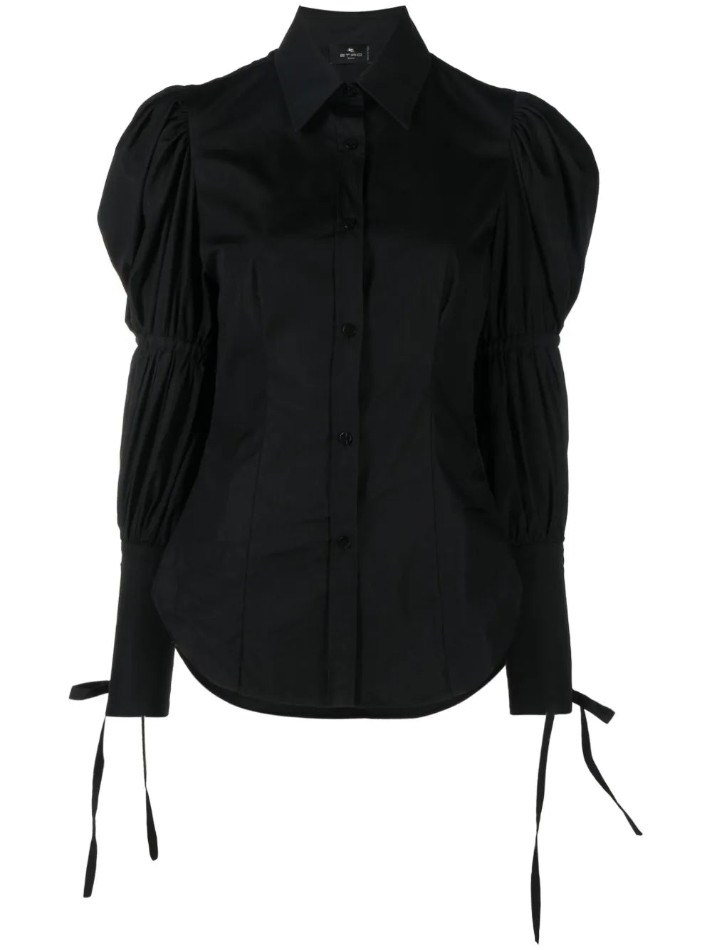 Puff-Sleeve Cotton Shirt