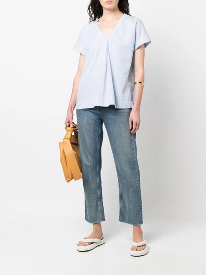 V-Neck Short-Sleeved Top